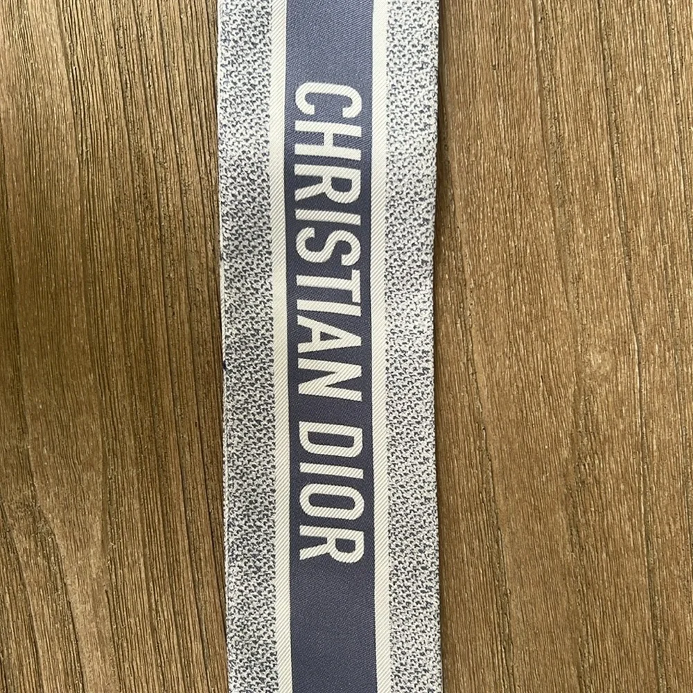 Dior Ivory Multicolor Silk Twill Scarf